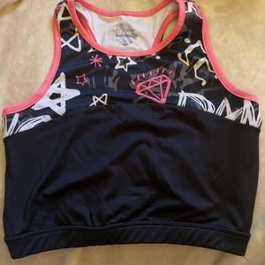 Girls Justice Active Sports Bra/Dance Top. Size 16